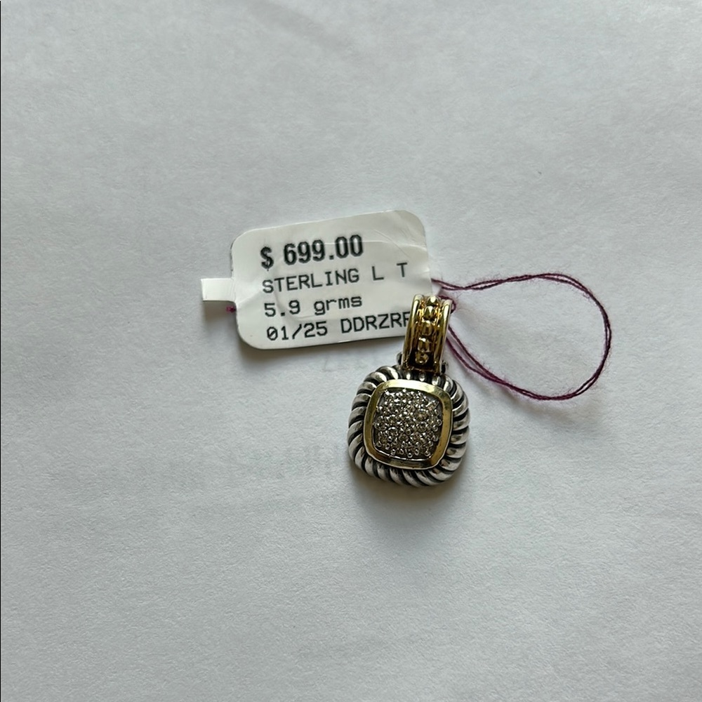 David Yurman Silver and Gold Pendant